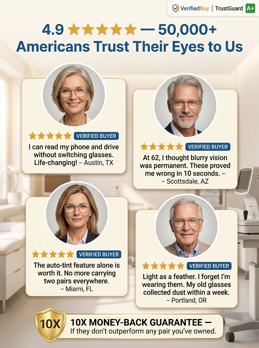 👓No eye exam needed • Lifetime use • Auto-focus from -10.00D-+10.00D — Multifocal sports glasses