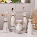21cm Modern Minimalist Ceramic Vase for Dried Flowers – Creative Home Decor & Floral Arrangement Vase for Living Room