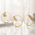 European-style decorative ornament for TV cabinets and entryways—a creative, "light luxury" tabletop piece featuring wrought iron and a crystal ball.