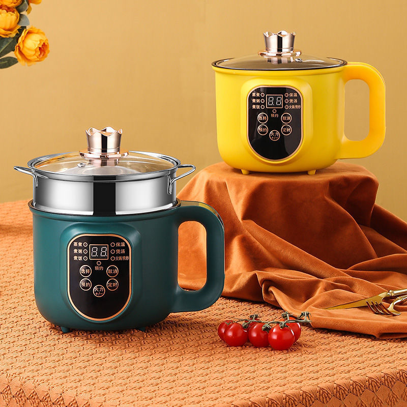 Smart Electric Cooking Pot – Compact Multifunctional Pot for Dorms (Instant Noodles, Mini Stir-fry, Steaming & Boiling) – Suitable for 1–2 People