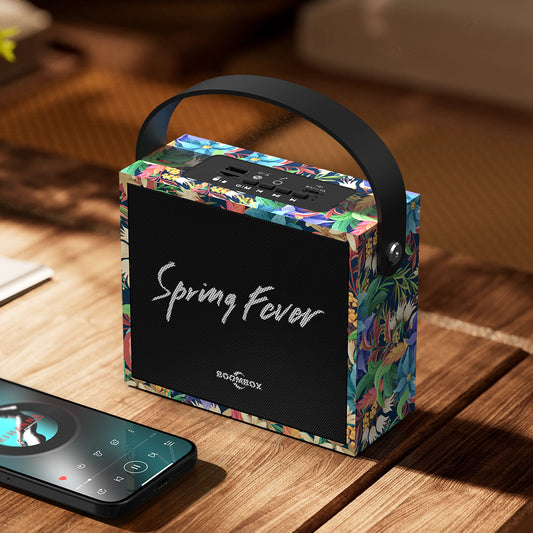 Portable, stylish, and creative Bluetooth speaker—perfect as a gift. Features support for TF cards and USB drives, wired microphone input for karaoke, and a convenient carry handle for outdoor use.